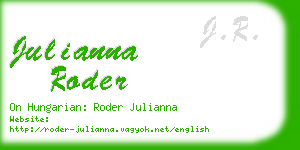 julianna roder business card